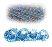 Tubo flessibile per drenaggio sotterraneo, Tubo di drenaggio permeabile for giardinaggio con filtro in filo acciaio non tessuto, diametri multipli, lunghezze multiple(Dia-5cm(2in),L85ft/25.9m)