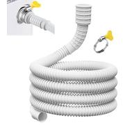 Tubo flessibile per drenaggio - Tubo di scarico flessibile, vestibilità universale con la maggior parte dei modelli di deumidificazione. Linea di drenaggio dell'acqua ondulata, fissaggio a tubo lungo