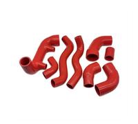 Tubo Flessibile Per Fiat Per Uno Per Turbo 1.3 MK1 1983-1989 Intercooler+Radiatore+Connettore Ricambio Aspirazione Aria Tubo Silicone Kit Tubo Flessibile Silicone(Rosso)