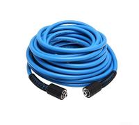 Tubo flessibile per idropulitrice compatibile con raccordi M22, nominale per alta pressione fino a 3600 PSI e pressione di scoppio di 9000 PSI per prestazioni di pulizia affidabili (20 metri)