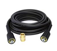 Tubo flessibile per idropulitrice M22 femmina a maschio, in PVC + gomma, 180 bar/2610 psi, 10 m