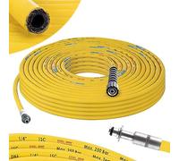 Tubo flessibile per idropulitrice - ricambio Kärcher 10 mm GIALLO - 10 m 250 bar DN6 Profi M22 x 1,5 Tubo flessibile per idropulitrice compatibile con Kärcher HD HDS - attacco 10 mm