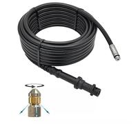 Tubo flessibile per la pulizia dei tubi da 8 m, compatibile con Kärcher Home K2 K3 -K7, set di pulizia a spirale (nessun ugello - solo tubo)