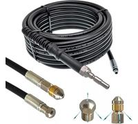 Tubo flessibile per la pulizia dei tubi Kranzle DN10 K1050 serie X, intasamento, scarico, ratto canale, pulizia dei tubi (set - rigido e rotante, 50 metri)