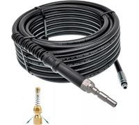 Tubo flessibile per la pulizia dei tubi Kranzle DN10 K1050 serie X, intasamento, scarico, ratto canale, pulizia dei tubi (spirale 3 x posteriore, 1 x anteriore, 12 metri)