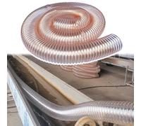 Tubo Flessibile per La Raccolta della Polvere Tubo flessibile in poliuretano trasparente PU di diverse dimensioni for la raccolta dei fumi(Dia-260mm (10.2 Inch))