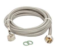 Tubo flessibile per lavatrice DN8 in acciaio inox per lavastoviglie 3/4'ÜM x 3/4'ÜM Aquastop, 1,5 m - 5 m acqua potabile, qualità tedesca, lunghezza tubo: 500 cm