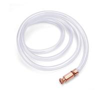 Tubo flessibile per pompa a sifone da 1,8 m, per trasferimento di carburante, gas e acqua, lunghezza 86 cm, in PVC con diametro interno da 3/4 di pollice per una maggiore portata