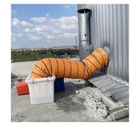 Tubo flessibile per soffiatore e ventilatori di scarico, corda regolabile, lunghezza 10 m, diametro 20 cm, facile da riporre e trasportare