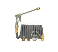 Tubo flessibile Pistola ad acqua ad alta pressione Spruzzo regolabile durevole e più resistente all'usura Utilizzato for l'irrigazione del prato Tubo flessibile da giardino(1/2''_25FT)