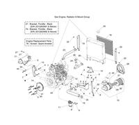 TUBO FLESSIBILE, RADIATORE SUPERIORE CAT LR5100393 ORIGINALE Ferris