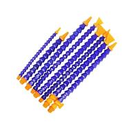 Tubo flessibile regolabile in plastica per acqua e Tubo flessibile in plastica for refrigerante 1/4" 3/8" 1/2" BPS filettatura maschio ugello piatto rotondo 300-600 mm(1/4-with Switch,Round 400MM)