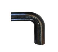 Tubo flessibile resistente alle alte temperature, nero, curva a 90°, curva ad angolo retto, tubo di aspirazione modificato, tubo in silicone turbocompresso (150 x 150 mm_22 mm)