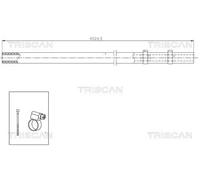 TRISCAN 8516 29029 Flessibile idraulica, Sterzo