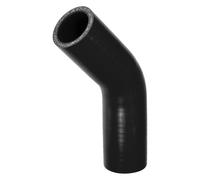 Tubo Flessibile Silicone Nero 35mm 90mm Lungo 45 Gradi