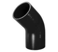 Tubo Flessibile Silicone Nero 76mm 90mm Lungo 45 Gradi