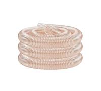 Tubo flessibile trasparente for la raccolta della polvere in PU da 3,3 piedi, tubo flessibile antiforatura, spirale in filo d'acciaio (diametro 20~600 mm)(43mm)