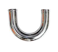 Tubo Flessibile Tubo Aspirazione Aria Universale Alluminio 63 Mm 2,5 Pollici Per Presa D'aria Intercooler Auto Corsa 0/45/90/180 Gradi Tipo LS Tubo Aspirazione Aria(63MM-180 Degrees)