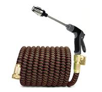 Tubo flessibile Tubo da giardino espandibile Magic for irrigazione e pulizia con connettore da 3/4", dispositivo for pistola ad acqua senza pieghe. Tubo flessibile da giardino(3/4''_100FT)