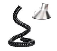 Tubo flessibile Tubo flessibile di aspirazione fumi articolato con cappa, braccio regolabile a 360°, condotto di aspirazione polveri industriali(OD7.9"/200mm,L-118.1IN/3M)