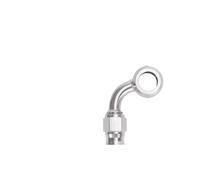 Tubo flessibile turbo Tubo flessibile per olio freno idraulico per motocicletta in acciaio inossidabile AN3, raccordo banjo da 10 mm dritto/estremità del tubo 28/45/90°(BJ02-90C)