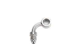 Tubo flessibile turbo Tubo flessibile per olio freno idraulico per motocicletta in acciaio inossidabile AN3, raccordo banjo da 10 mm dritto/estremità del tubo 28/45/90°(BJ13-90C)