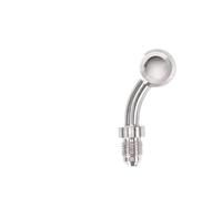 Tubo flessibile turbo Tubo flessibile per olio freno idraulico per motocicletta in acciaio inossidabile AN3, raccordo banjo da 10 mm dritto/estremità del tubo 28/45/90°(BJ13-45C)