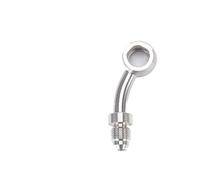 Tubo flessibile turbo Tubo flessibile per olio freno idraulico per motocicletta in acciaio inossidabile AN3, raccordo banjo da 10 mm dritto/estremità del tubo 28/45/90°(BJ13-28C)