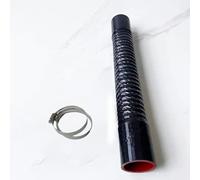 Tubo flessibile universale in silicone per auto, tubo flessibile per radiatore, tubo di aspirazione, tubo intercooler per alta pressione e alta temperatura, gomma nera, 700 mm, ID 50 mm