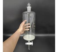 Tubo for sintesi peptidica in fase solida da 2000 ml con giunto 24/29, valvola di commutazione in PTFE e nucleo in sabbia(G5(P4))