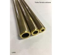 Tubo forato in ottone D. 25 foro 15