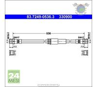 Tubo freni ATE Anteriore per AUDI A3 VW PASSAT (3C5) (3C2) (357)
