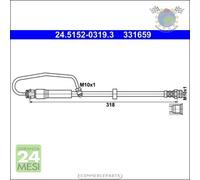 Tubo freni ATE Anteriore per AUDI A5 A4 #ph