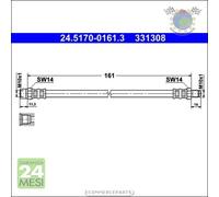Tubo freni ATE Anteriore per AUDI CABRIOLET COUPE 90 80