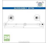 Tubo freni ATE Anteriore per BMW Z4 E86 3.0 E85 2.5 2.2 2.0 3 E46 330 328 325 3