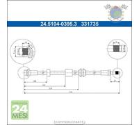 Tubo freni ATE Anteriore per FORD FOCUS C-MAX