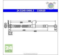 Tubo freni ATE Anteriore per HYUNDAI GETZ