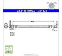Tubo freni ATE Anteriore per MERCEDES CLASSE E 500 400 350 300 250 220 200 CLS