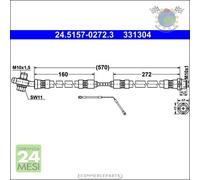 Tubo freni ATE Posteriore per BMW X5 E53 4.8 4.6 4.4 3.0