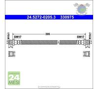 Tubo freni ATE Posteriore per HYUNDAI GETZ