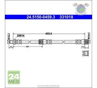 Tubo freni ATE Posteriore per MITSUBISHI COLT VI SMART FORFOUR