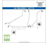 Tubo freni ATE Posteriore per RENAULT MEGANE ##i
