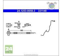Tubo freni ATE Posteriore per SEAT IBIZA III CORDOBA SKODA FABIA VW POLO 9A4 9A