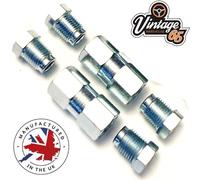 Tubo Freno 2 Quantità 2 Vie Connettore Femmina Con 4 M10 10mm Uomo Dadi 3/16 "