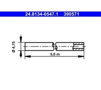 Tubo freno 24.8134-0547.1 ATE