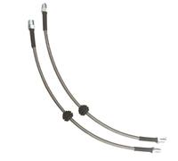 Tubo Freno - Anteriore 1 paio di tubi flessibili freno idraulici anteriori universali intrecciati M10x1 adatti per Audi, Benz e BMW, auto d'epoca(460MM)