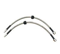 Tubo Freno - Anteriore 1 paio di tubi flessibili per freni idraulici universali intrecciati M10x1 femmina con attacco girevole + maschio con attacco M10 AN3(450MM)