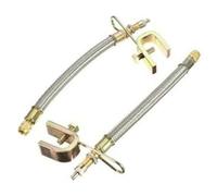 Tubo freno Anteriore Adattatore Di Prolunga Per Valvola Del Pneumatico Dell'auto, 2 Pezzi, Estensione Dello Stelo + Morsetti