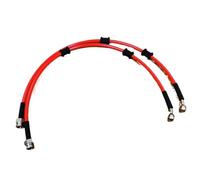 Tubo Freno - Anteriore Tubi flessibili per freni idraulici universali intrecciati con attacco metrico M10x1 femmina in acciaio inossidabile + banjo da 10 mm a 20 gradi(900MM)