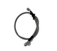 Tubo Freno - Anteriore Tubi flessibili per impianto frenante, tubi dell'olio dei freni, raccordi in acciaio, tubi dei freni a disco, estremità da 40-150 cm, 28°(Silver 120cm)